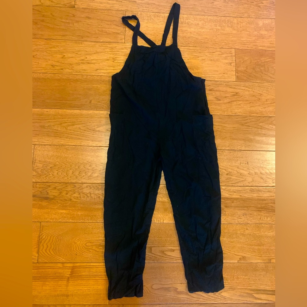Black overalls